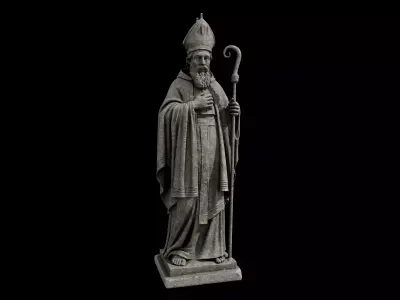Bishop Statue 3D model