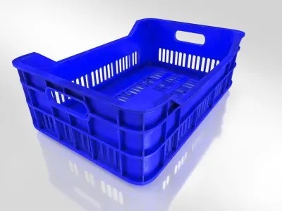 Plastic Crate T1 Low-poly 3D model