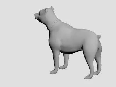 Dog concept Low-poly 3D model