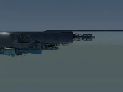 Space Ship Free low-poly 3D model order