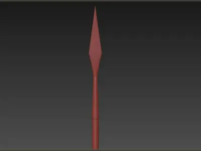 Medieval Spear Low-poly 3D model get
