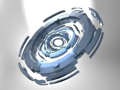 Sci Fi Portal Arch Gateway collection  3D model