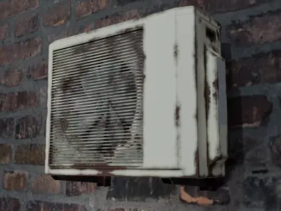 Air Conditioner Free low-poly 3D model purchase