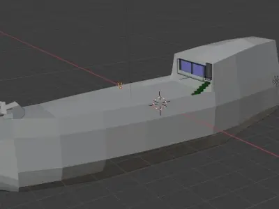 army ship 3D model from CGTrader