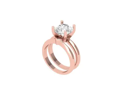 Wedding Ring  3D print model 129
