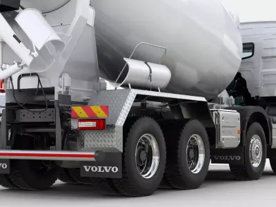VOLVO FMX 8X4  Concrete Mixer 3D model