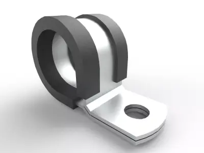 Cable Clamp M4 Low-poly 3D model