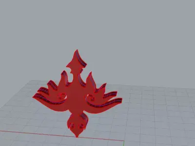 Ciondolo fireball Free 3D model