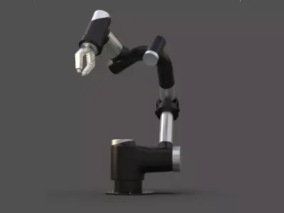 Industrial Robotic Arm Low-poly 3D model by ZbrushingMX