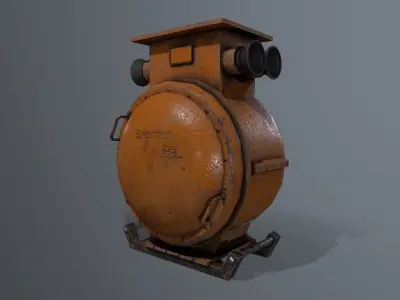 Industrial Electrical Equipment PBR Low-poly 3D model