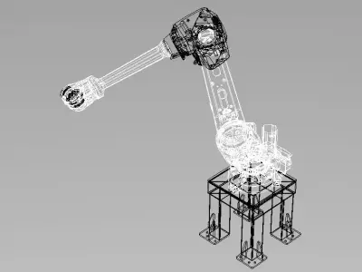 ABB Articulated Robot - IRB 4600 Free 3D model
