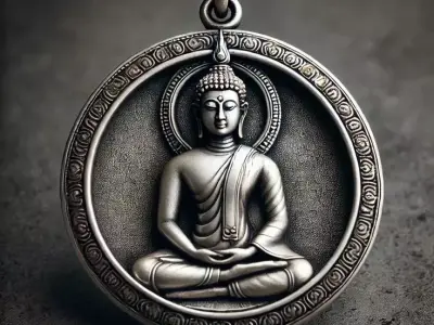 Buddha Pendant Thai Buddhist Amulet Antique Buddha Pendant  3D print model