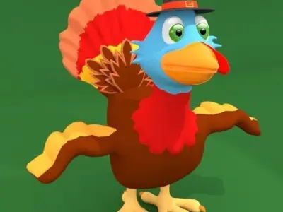 Thanksgiving Turkey 3D model