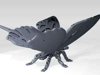 Butterfly Dust Voronoi 3D model