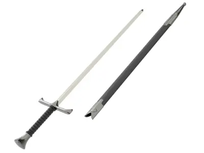 Sword With Sheath 3D model