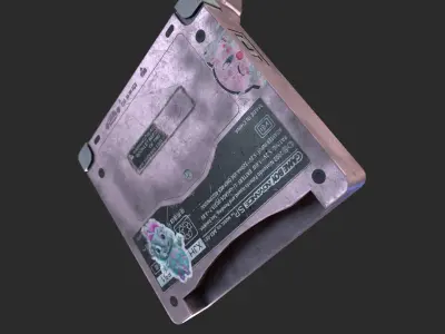 GameBoy Advance SP  Low-poly 3D model