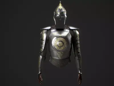 Middle Eastern Armor Low-poly 3D model