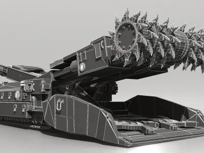 Continuous Miner 3D model