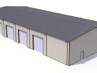 Industrial Building 54 PBR Low-poly 3D model