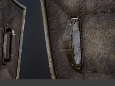 Heater Shield Low-poly 3D model