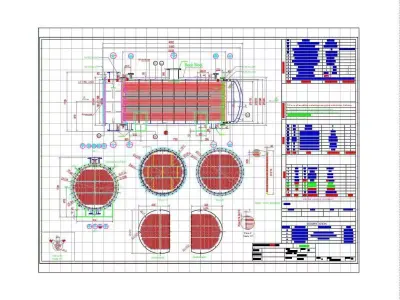 HEAT EXCHANGER - SURFACE AREA 255 m2 3D model
