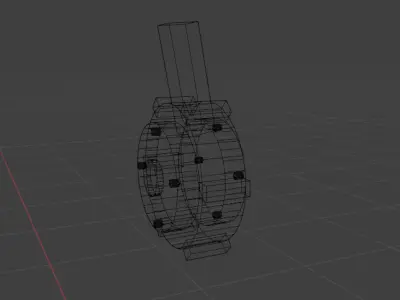 Glock50rdDrumMag 3D model