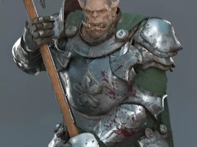 Guerrier  Orc 3d print Figurine 3D print model