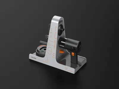 Gun Vacuum Cleaner Set Free 3D model