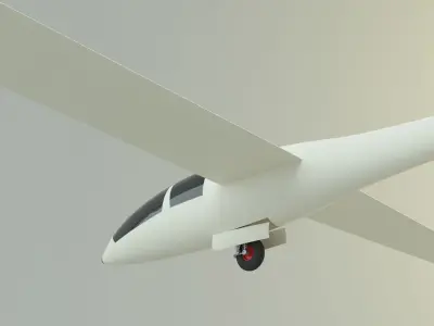  Glider plane small plane 3d model 3D model