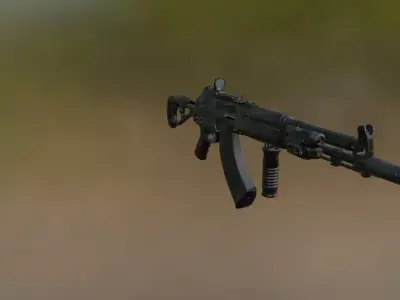AK 47 3D model 9