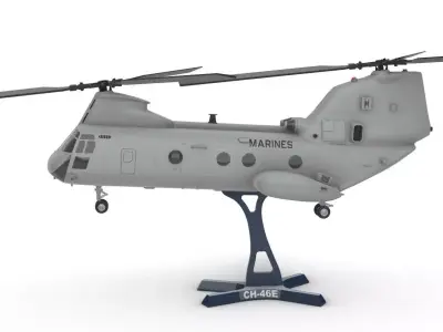 CH-46E Sea Knight 3D print model
