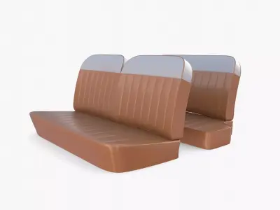 Generic 60s Car Seats 3D model