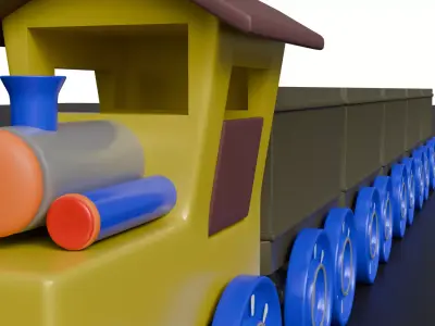 Toy Train 3D Pritable Model 3D print model