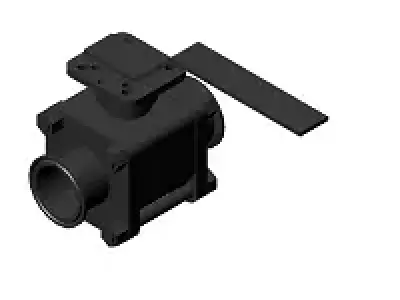 Sanitary Ball Valve OD 2 in 3D model