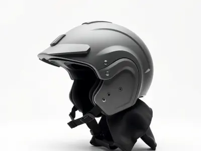 Motorcycle Helmet Model Pack Low-poly 3D model