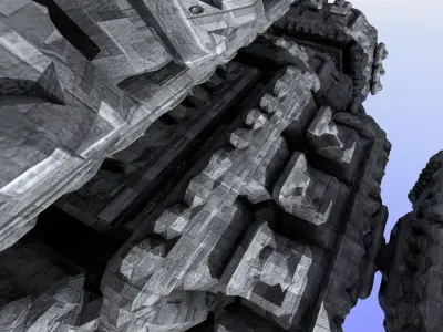 Prehistoric alien mothership Free 3D model