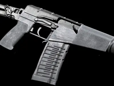 MILITARY Game Ready AS VAL Low-poly 3D model