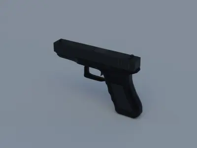 3d model Glock 18 Low-poly 3D model