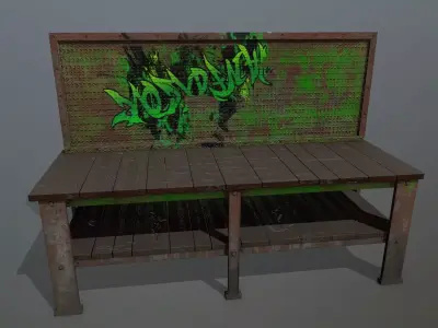 workbench Low-poly 3D model order