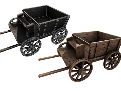 Medieval Collection 3D Model set of wooden 3D Model Pack