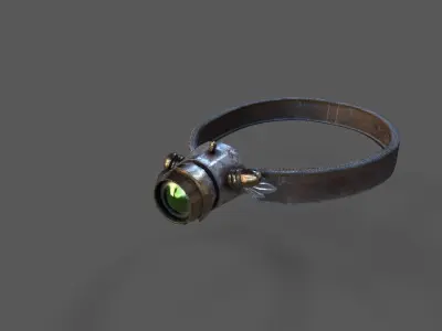  Steampunk  head props Pack 3 Low-poly 3D model
