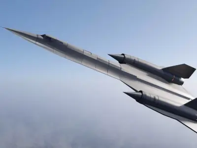 SR-71 Blackbird Free low-poly 3D model