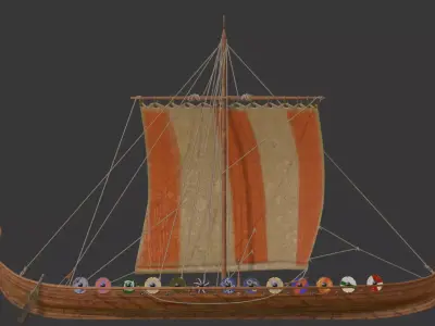 Vikingboat 3D model