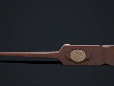 Rusty Hammer Low-poly PBR Free low-poly 3D model