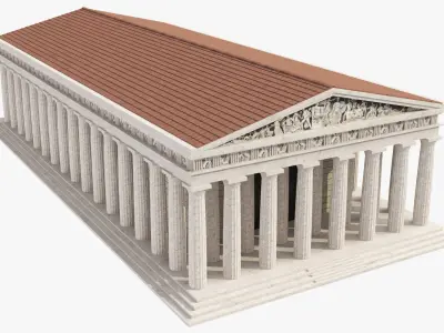 Greek Temple Parthenon 3D model