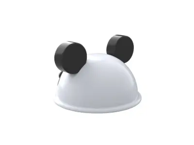 Panda Hat Cute Low-poly 3D model