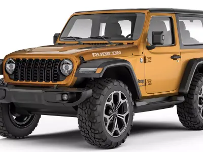 Jeep Wrangler 2 door 2024 3D model