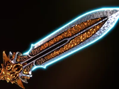 Blade Of Olympus God of war Ragnarok  Low-poly 3D model