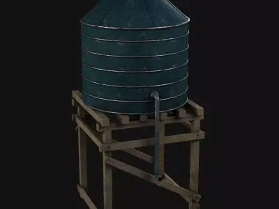 water tower 3D model get