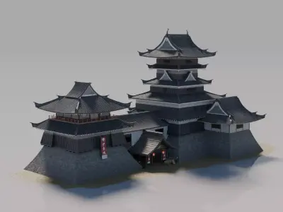 Traditional Japanese House 27 3D model